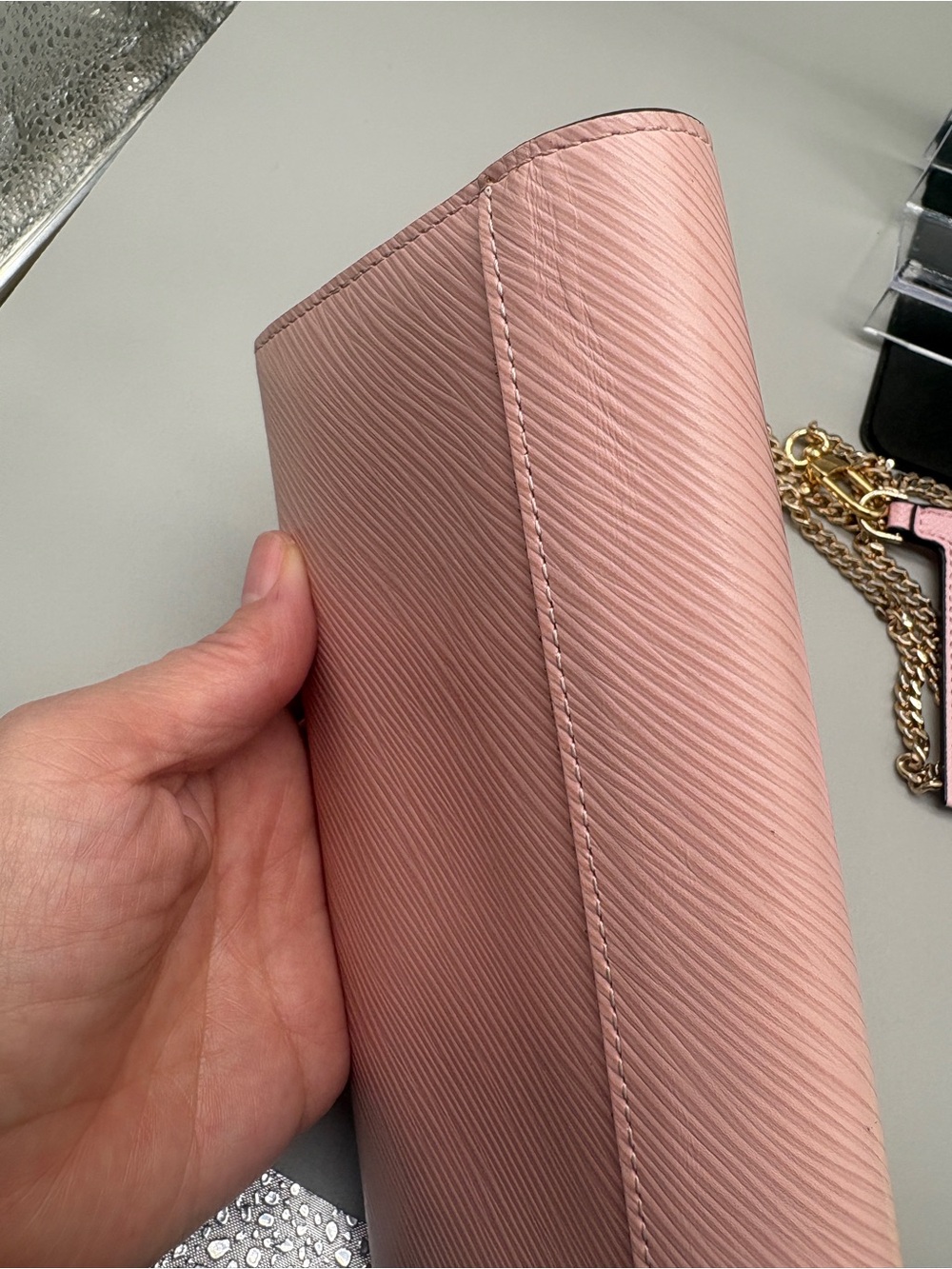 Louis Vuitton Twist Wallet Pink Epi Leather w/ Replacement Chain” - Picture 10 of 14